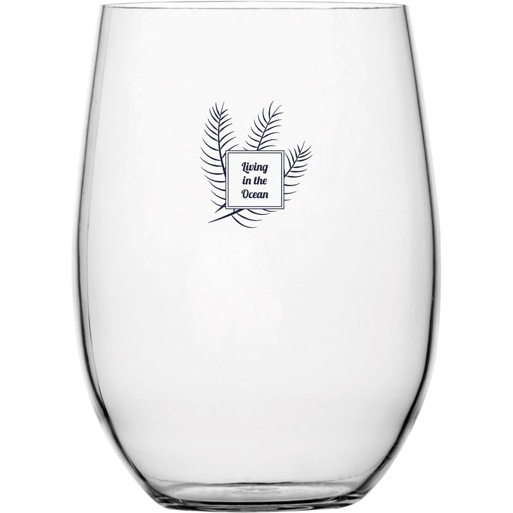 Marine Business Living Glass REFRESCO-TRITAN-Set 6U, Blu, Medio