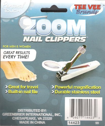 Zoom Nail Clippers with Magnifying Glass & Nail File