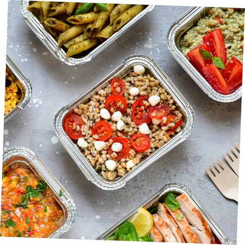 Cajas de aluminio resistentes de 600ml recipientes multifuncionales que evitan fugas de líquidos 8