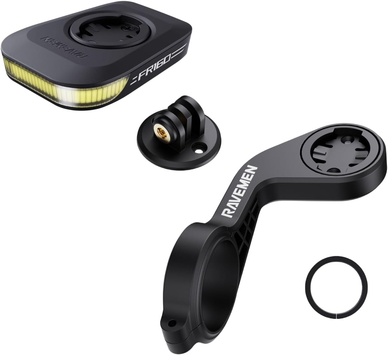 RAVEMEN FR160 Bike Backup Light with Out Front Mount Compatible