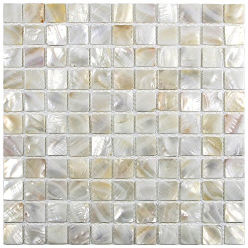 CNK Tile Cream Pearl Shell XL Jumbo 1