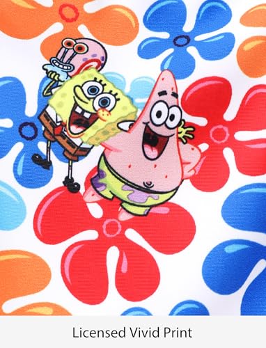 Image of SPONGEBOB SQUAREPANTS Family Matching Swimwear Set, UPF 50+ Quick-Dry Beachwear for Girls,Boys,Women & Men, Multicolor