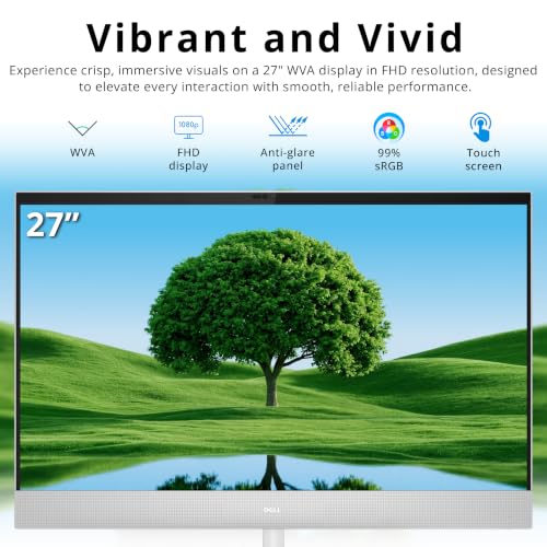 Image of Hotface Customized Desktop, Created Using Dell 27 inch FHD Touchscreen All-in-One Desktop, Intel Ultra 7 355, 16GB /32GB /64GB RAM, 1TB /2TB /4TB SSD, Wireless Keyboard & Mouse, Copilot+ PC, Win 11 Pro, White