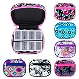1 Portable Fashion Pill Box Case Smart Vitamin Weekly Medicine Travel Holder New | Pill Case Travel | Pocket Purse Travel Pill Case Box | Pill Box | Smart Pill Case | Fashion Pill Container