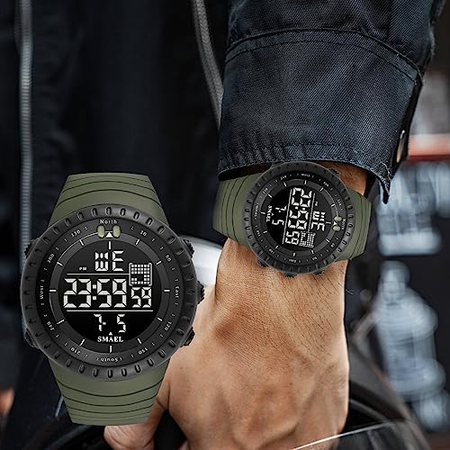 Image of L LAVAREDO Digital Men's Watch (Black Dial Black Colored Strap)