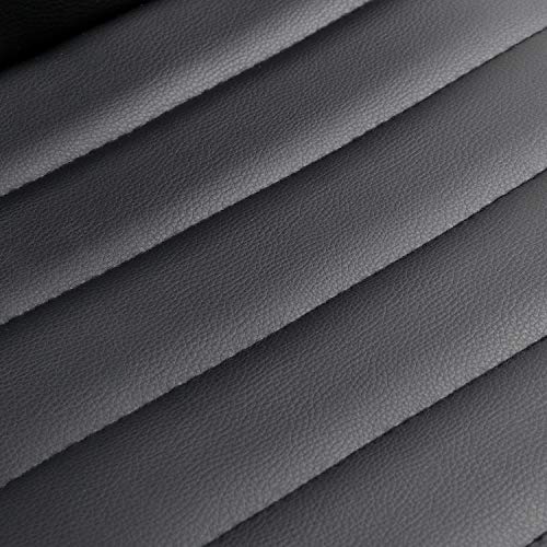 Furmax Mid Back Task Chair, Low Back Leather Swivel Office Chair, Vanity Chair For Makeup Room, Computer Desk Chair Retro With Armless Ribbed (Black) #TOP5