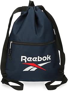 Reebok Boston Mochila Saco con Cremallera Azul 35x46 cms Poliéster