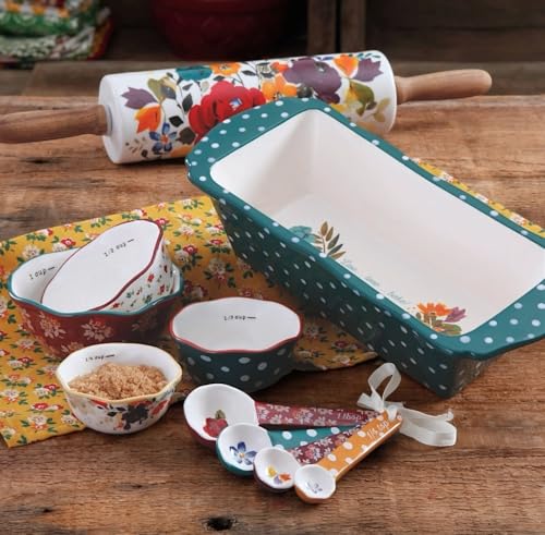 Best Pioneer Woman 10 Piece Cookware Set 11 Pioneer Woman Harvest-Inspired 10-Piece Ceramic Bakeware and Measuring Set
