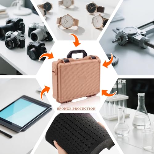 Image of Relaxweex 13.8 x 11 x 4.3 Hard Case, Stripe Shell, Rose Gold