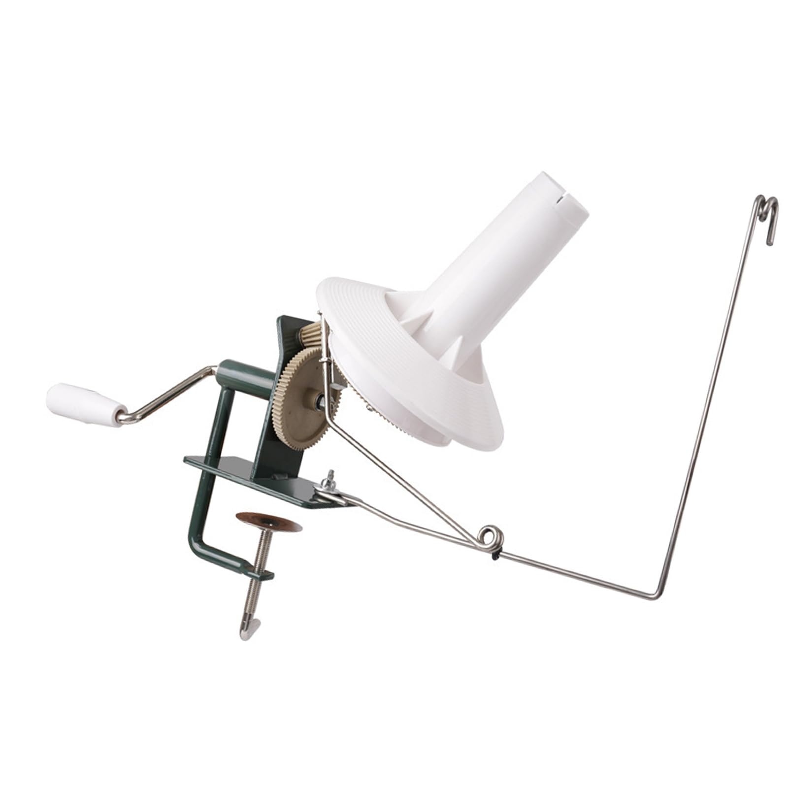 Hsioluted Manual Needlecraft Yarn Winder Large Capacity Hand Operated Yarn Winder Knitting Tool Needlecraft Home Knitting Accessory