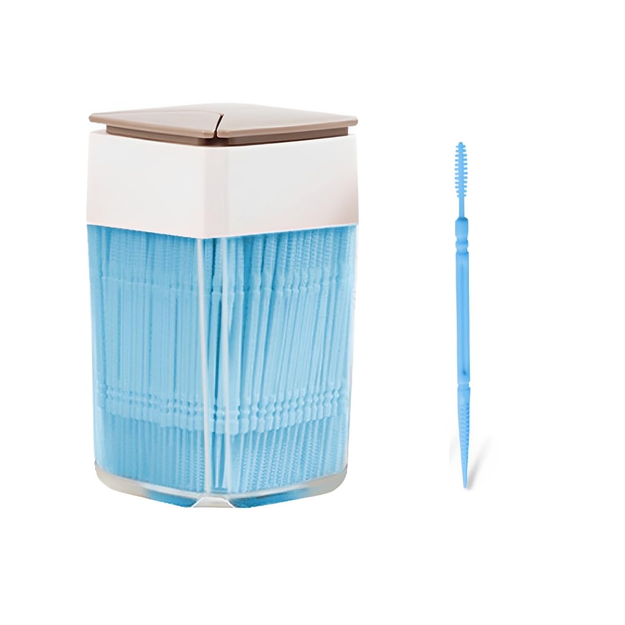 200PCS Interdental Brush for Teeth, Tooth Pick Double Head Dental Floss Interdental Toothpick, for Teeth for Teeth Cleaning Tools(Blue)