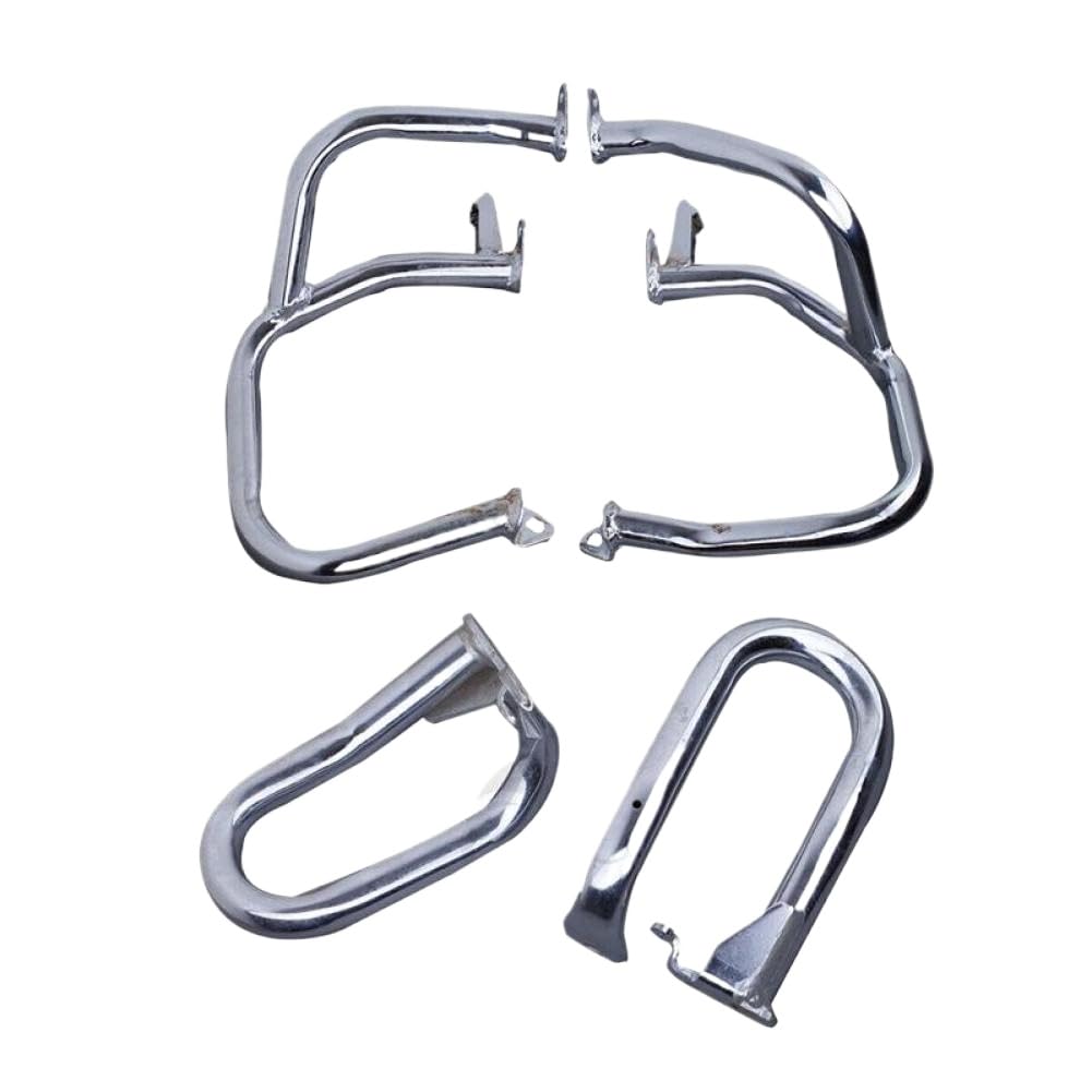Motorcycle Engine Guards Crash Bars Front Rear Compatible With Goldwing 1800 GL1800 2001 2017(Chrome)