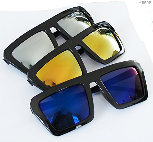 HAND Well Made Tools RPB400 Retro Iridescent Mirror/Dark Tinted Lens Sunglasses UV400 - Pack of 22