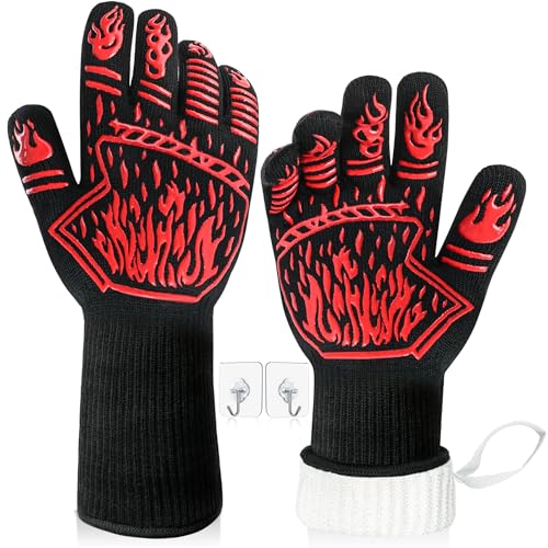 BBQ Gloves 1472°F Anti-Slip Long