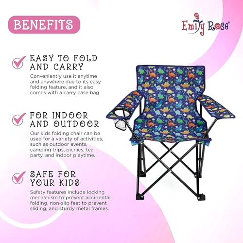 Emily Rose INS7001-INS7020-PT Kids Folding Chair | Beach Chair thumb #5