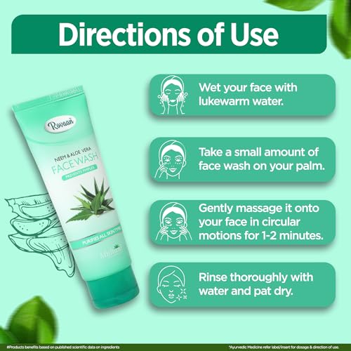 Image of Multani Rovaan Face Wash |For All Skin Type with Neem & Aloe Vera |Get Tan Free Skin Care |100 Ml