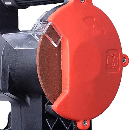 85W Mini Bench Mount Electric Chainsaw Grinder Sharpener w/Brake for Sharpening Oregon Husqvarna Stihl Echo Chain Saw