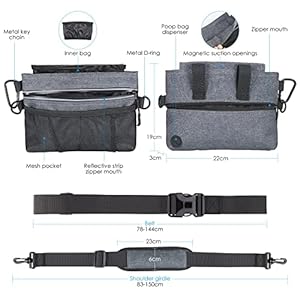 Amir Dog Treat Pouch for Training Dog Food Bag with Removable Inner Pocket Dog Treat Bag Magnetic Closure Adjustable Training Belt Bags 2 Zip Pockets Food Bag for Puppy Training  Cucciolini Doodles Amir dog treat pouch for training dog food bag with removable inner pocket dog treat bag magnetic closure adjustable training belt bags 2 zip pockets food bag for puppy training   cucciolini doodles