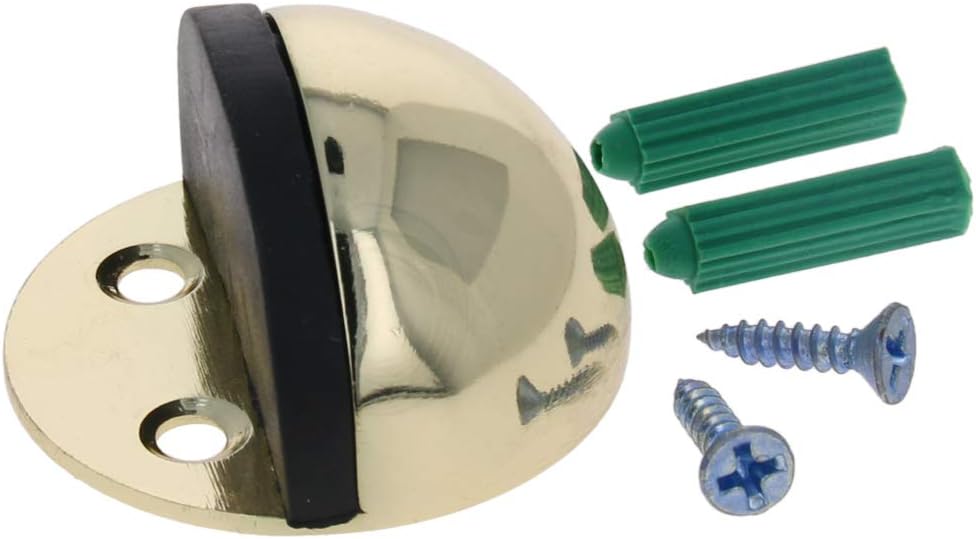 Mromax ドアキャッチドアストッパー 磁気ドアストッパー ドアキャッチャー フラット戸当り マグネット式ドアストッパー ドア止め金具 ドアストッパー 室内 金具 衝撃防止 家具扉用 亜鉛合金 全長59mm 幅58mm 高さ25mm 1個入り シルバー Faz Co Zm