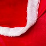 Weinachtsmannan Kostüm Weihnachten Santa Umhang mit Kapuze Rotes Cape Weihnachtsmantel Nikolaus Kostüm Damen Weihnachten Fasching Samt Umhang Kapuzenmantel Rot Samt Mantel Kinder Weihnachts Kostüme