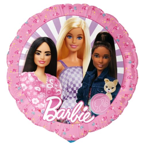 BeenSmile Luftballons Geburtstag Barbie Geburtstagsdeko Mädchen und junge Heliumballon auch für Luft geeignet sehr widerstandsfähiges material 46 Cm