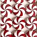 Knobēz: Decorative Knob Covers - Red Peppermint - 12pk - Stretch Over Hardware Decorations, Holiday-Winter-Christmas, Kitchen-Bathroom-Dressers-Home