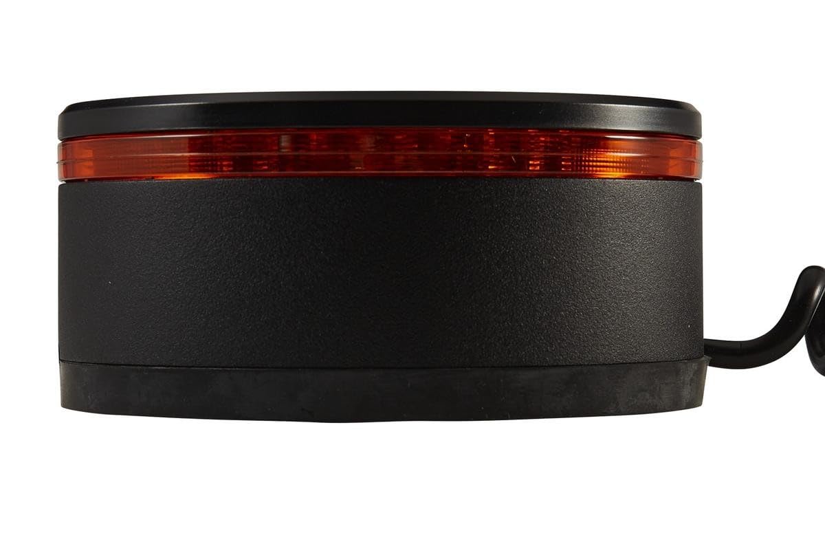 HELLA 2XD 455 255-021 LED Blitzleuchte - Blinkleuchte - K-LED Rebelution - 24/12V - gelb (amber) - Anbau/Magnetbefestigung - Kabel: 600mm - Stecker: DIN ISO 4165 - für Traktor, LKW, Gabelstapler
