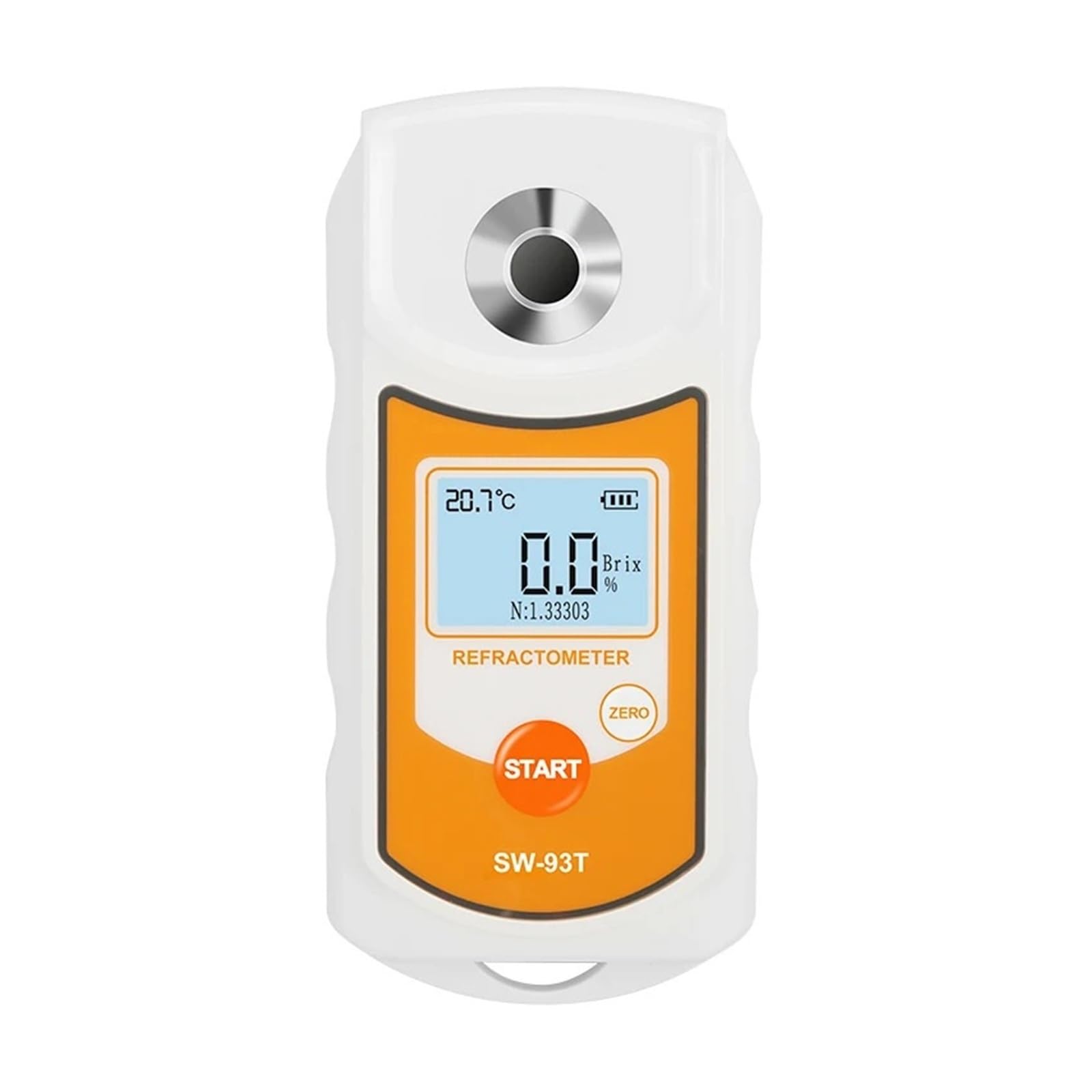 Rifrattometro digitale LCD, misuratore Brix, strumento di misurazione del contenuto di zucchero ATC for succhi di frutta, saccarometro 0-93% Risposta rapida