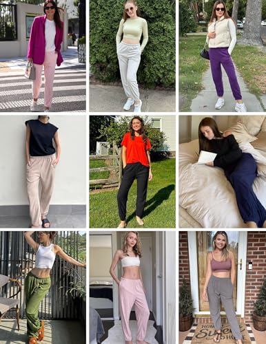 Ekouaer Womens Fleece Pajama Pants Soft Fuzzy Pj Pants Warm Comfy Lounge Pants Sleepwear Bottoms Joggers with Pockets4