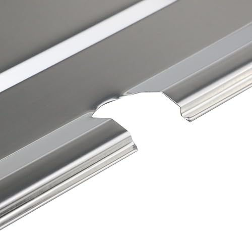 Miniatura 5 de Cubierta de acero inoxidable con muescas para mesa de vapor de sexto tamaño - Se adapta a la tapa de alimentos de catering comercial de sexto tamaño