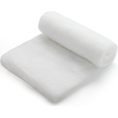 JOYIN Christmas Snow Blanket Roll (3x8 Ft,4 Pcs) for Christmas Decorations, Village Displays, Under The Xmas Tree-Thick White Soft and Fake Snow Cover for Holiday Decor and Winter Displays