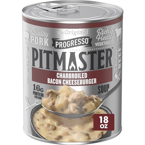 Image of Progresso Pitmaster Charbroiled Bacon Cheeseburger Canned Soup, 18 oz