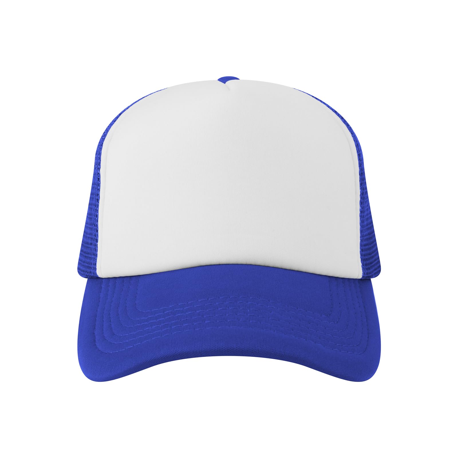 TOPTIE 5 Panel Foam Front Trucker Hat High Crown Mesh Back Snapback Cap