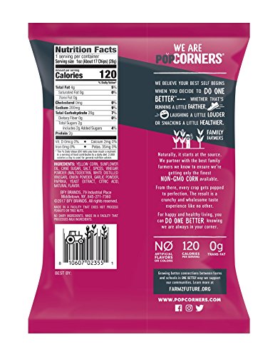 Popcorners Sweet Chili, Popped Corn Snacks, Gluten Free, Non -Gmo, 1Oz Bags (Pack Of 40) #TOP1