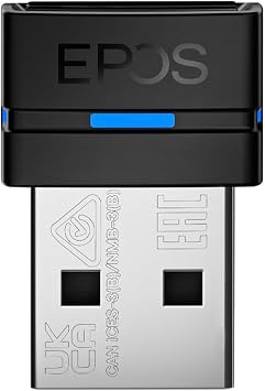 EPOS The USB dongle Provides Connection to All Bluetooth Devices in The Adapt, Expand & Impact Series. Use with an Impact 5000 Series Base Station for Mobile connectivity.