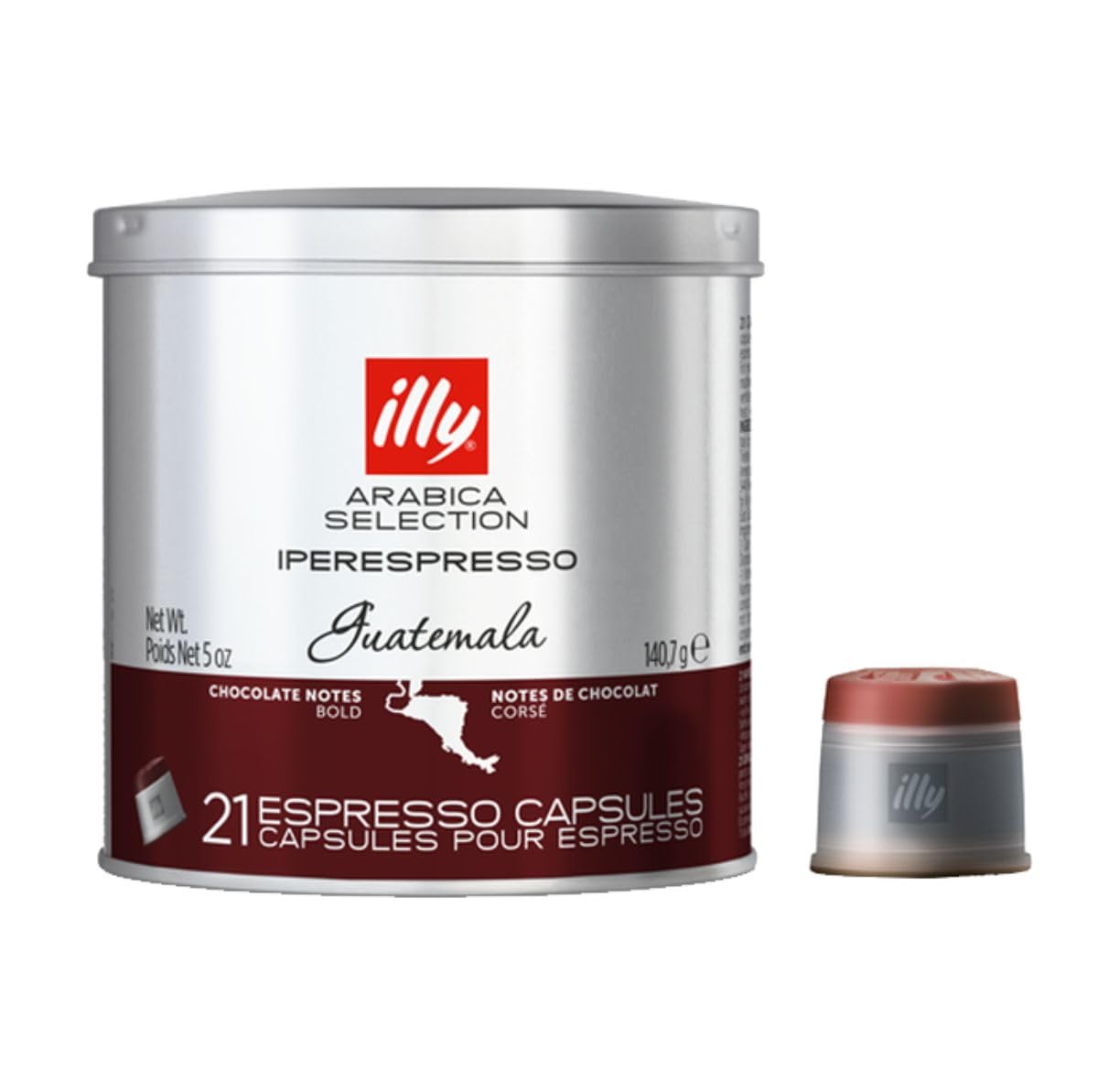 Iperespresso Coffee Capsules Compatible with illy iperEspresso Machines, 21 Count (Guatemala Single Origin Dark Roast, Single)