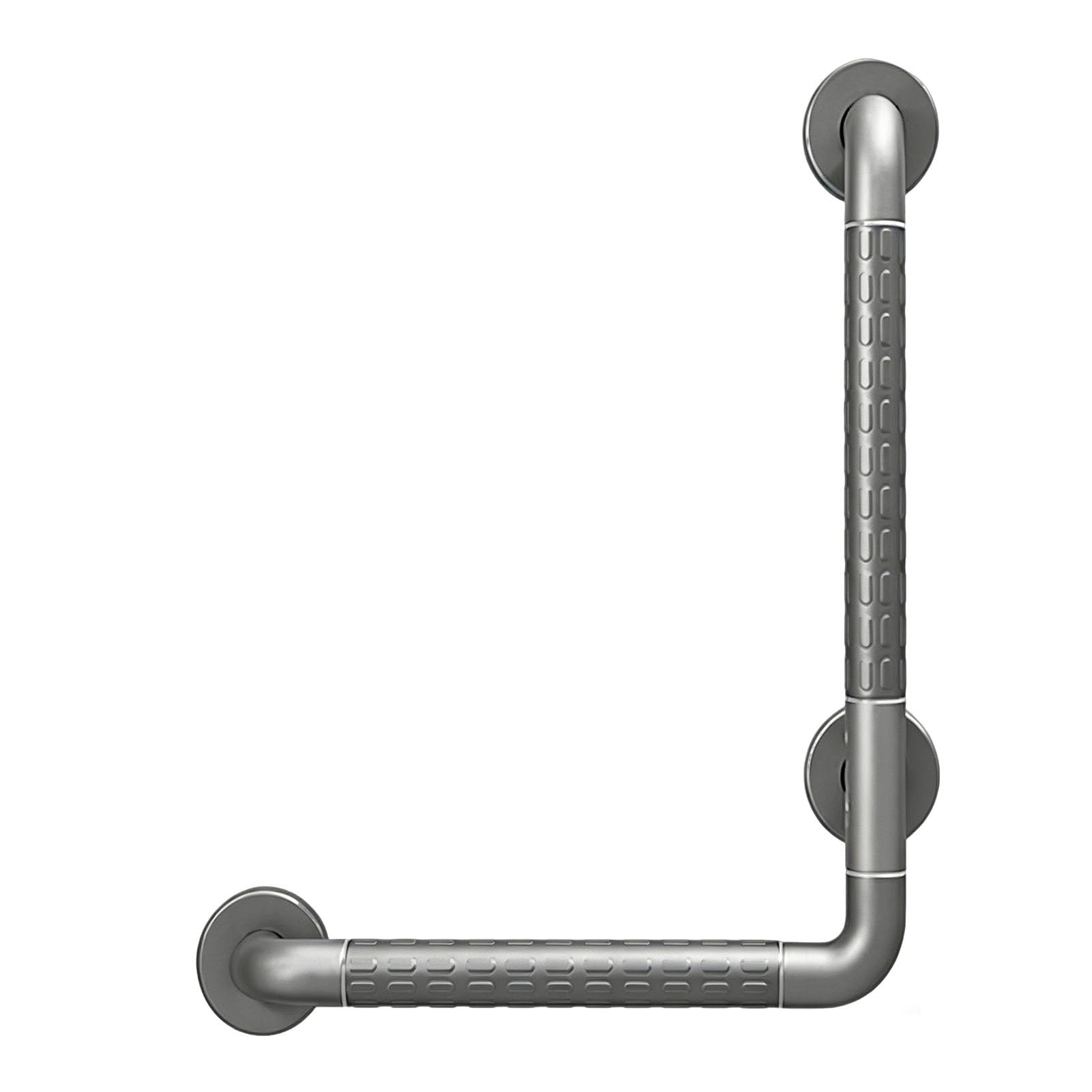 FKXSXAZ Wall Mounted Grab Bar for Bathtub and Shower, Staircase Corner 19.68in 23.62in 27.55in Mobility Aid Handrail, L-Shape Supporting Balance Handle Grips with Accessories(40x60cm/15.74