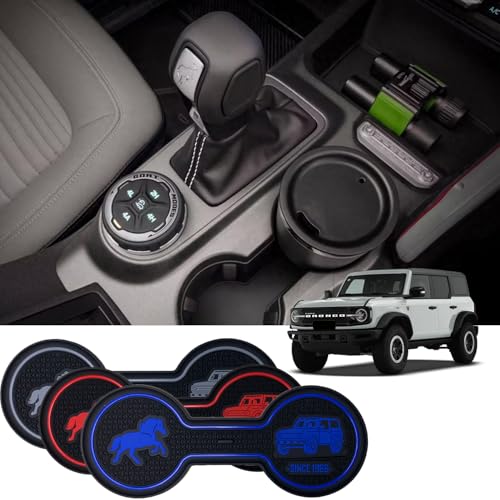 Posavasos para carro Ford Bronco 2021-2025 de silicona miniatura 6