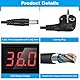 3V-36V Einstellbares Netzteil Universal Netzteiladapter 2A 72W Verstellbarer Netzadapter 100V-240V AC to DC mit LED Spannungsanzeige und 5,5x2,5mm 16Tipps für Haushaltselektronik, DC Motor 2A Max