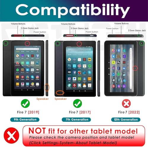 Image of Screen Guard Compatible With Amazon Fire 7 2019 / Fire 7 Kids 9th Gen 2019 / Fire7 7th Gen 2017 / Fire-7 Kids Pro 2021 Tab 7 inch Inch Tablet Flexible Screenguard Not a Tempered Glass Screen Guard