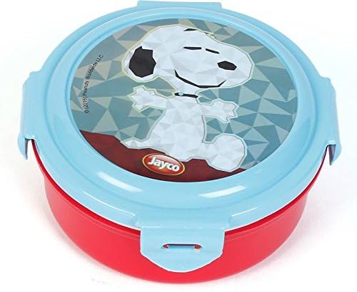 CSM Delhi Plastic Steel Insulated Hot Case Lunch Box for Kids, 11x11x6cm/200kg(Blue and Red, JYLBOX-PNT)
