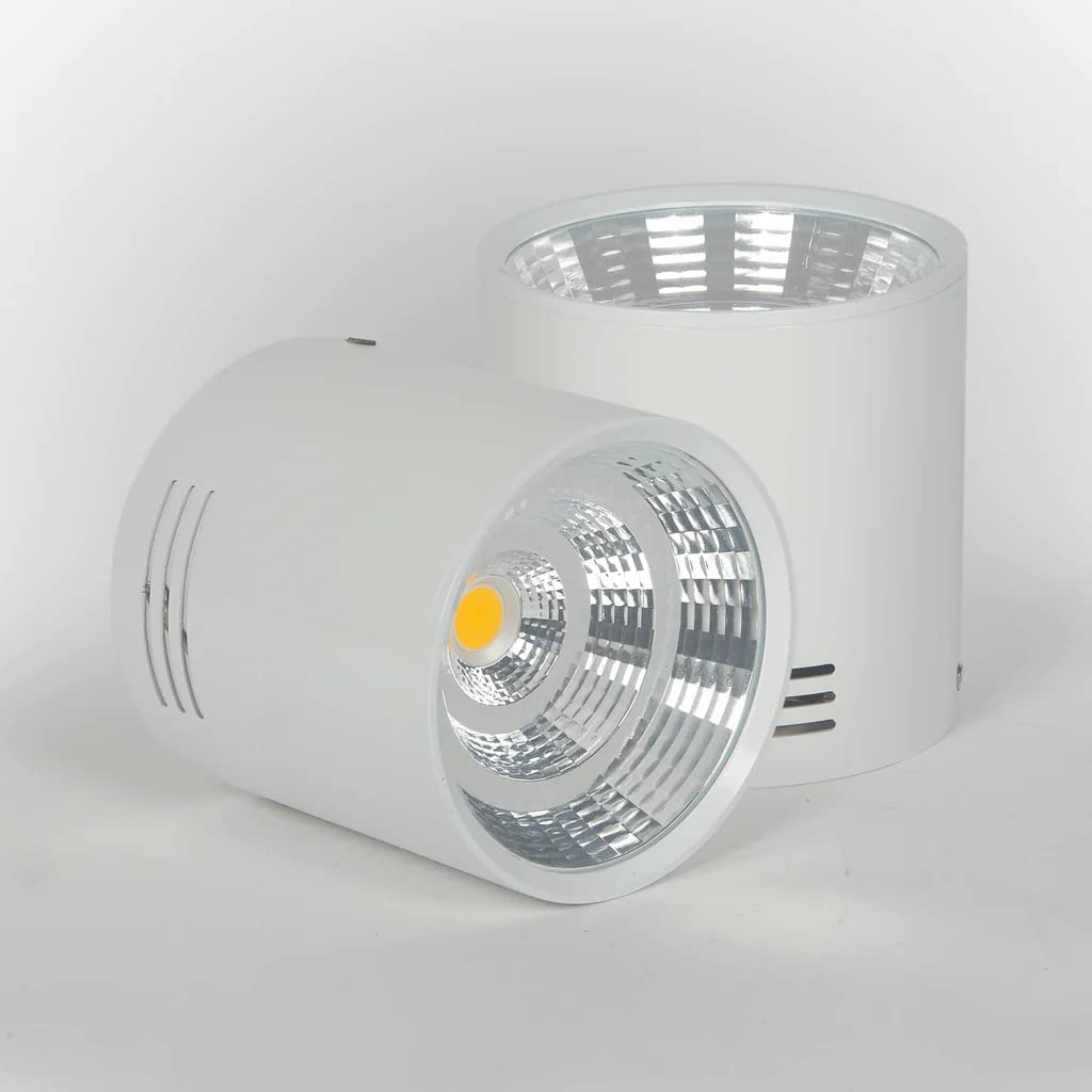 Harold Electricals 5 Watt Surface Mounted COB Downlight for Ceiling, Wall, Balcony & Terrace - White Body (Warm White Light) Pack of 1-image-35
