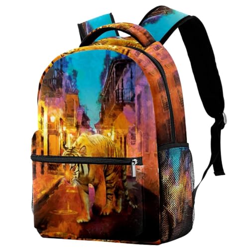 Sac de voyage décontracté tigre nocturne pour vos week-ends
