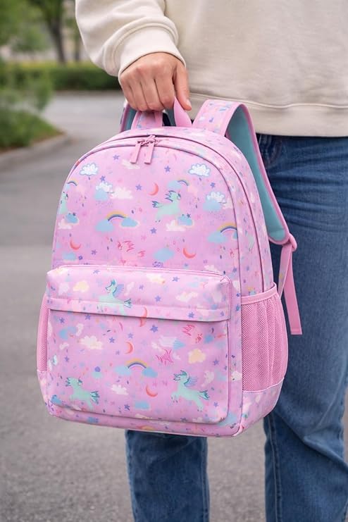 Image of College bag for girls and boys, Office Bag for Men & Women, 15.6 Inch Laptop Backpack, Water Resistant & Lightweight School and Tuition Bag, 2 Compartments with Bottle Holder