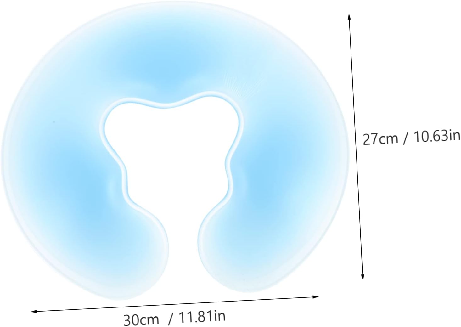 Angoily Silicone Face Down Massage Pillow Comfortable Spa Cushion for Relaxation Support for Beauty Salons and Home Use Silicone Material U-Shaped Design