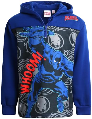 Image of Marvel Toddler Boys Quarter Zip Hoodie Fleece Graphic Pullover Hoodies