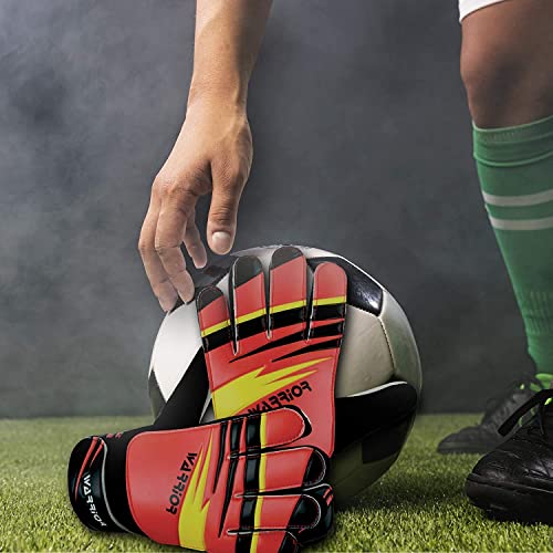 warrior gears Goalkeeper Glove Kids, Football Goal Keepers Gloves, Goalie Glove Kids with Double Wrist Protection - Image 4