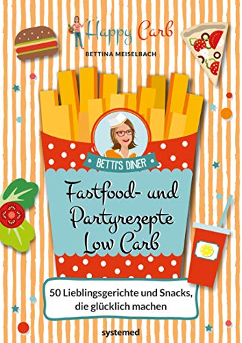 Happy Carb: Fastfood- und Partyrezepte Low Carb: 50 Lieblingsgerichte und...