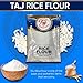TAJ White Rice Flour, 2-Pounds (Perfect Appams, noodles, pancakes, etc.)