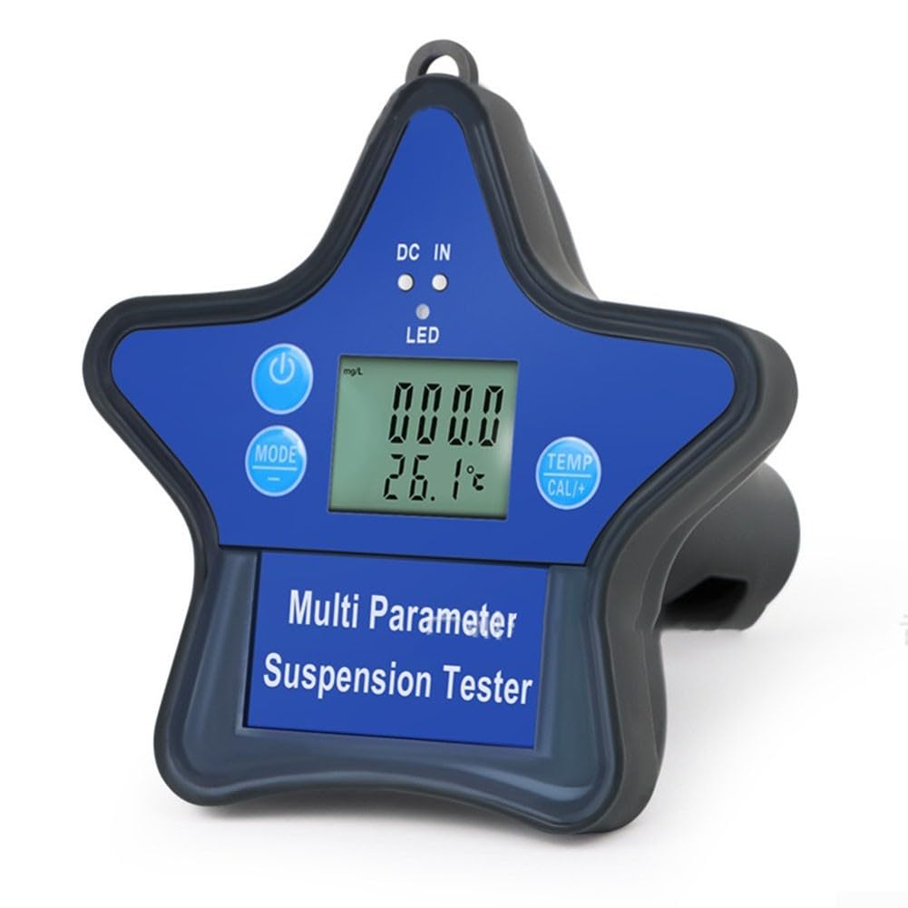 Schwimmender Funk Wasserqualitätsmonitor 7-in-1 Pooltester mit für tuya App - Misst pH, Salz, DO & Temperatur für Aquarien & Teiche